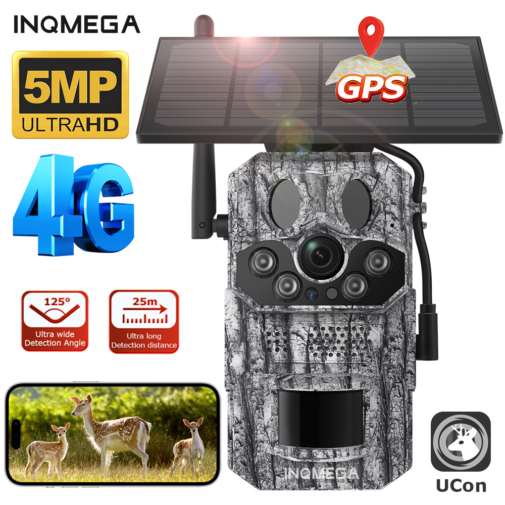 Outdoor Hunting Video Camera - INQMEGA4G 2K 5MP PIR Motion Activated
