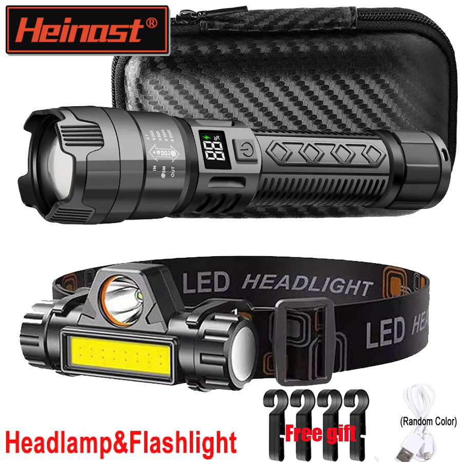 Headlamp Tactical Bright - High Strong Power Led Flashlights Tactical
