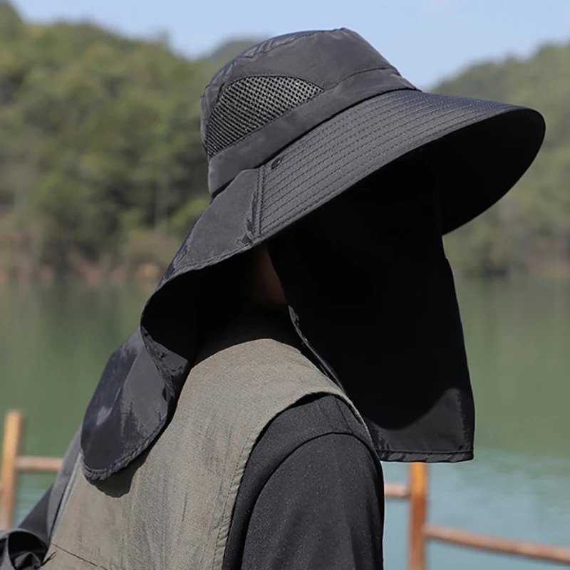 Summer Sun Hats UV Protection  - Mens Outdoor Hunting Hats 评论和价格