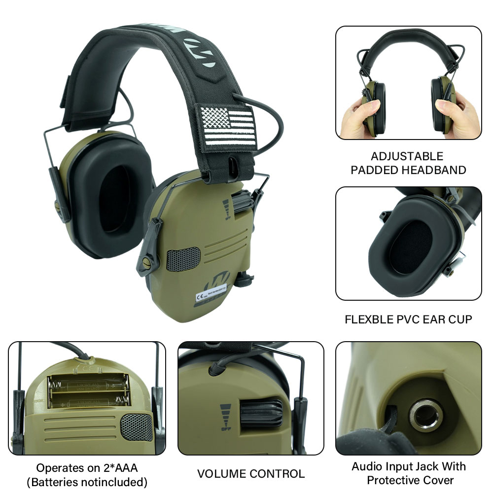 Outdoor hunting/shooting earmu - Shooting Ear Muff 评论和价格