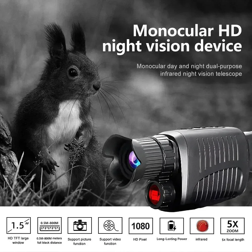 1080P HD Monocular Night Visio - Hunting Outdoor Day 评论和价格