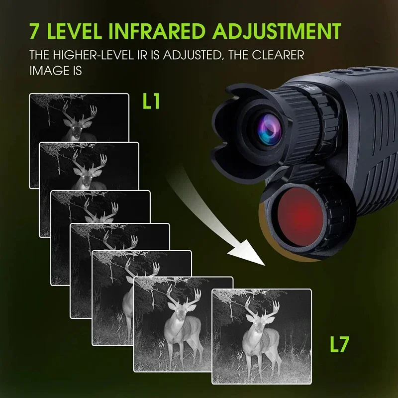 1080P HD Monocular Night Visio - Hunting Outdoor Day 评论和价格