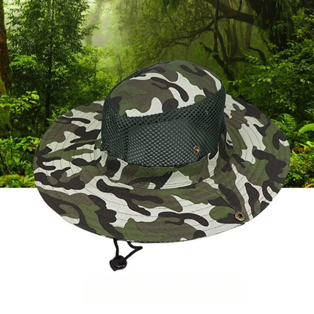 Camouflage Mesh Bucket Hats Wi - Mens Outdoor Hunting Hats 评论和价格