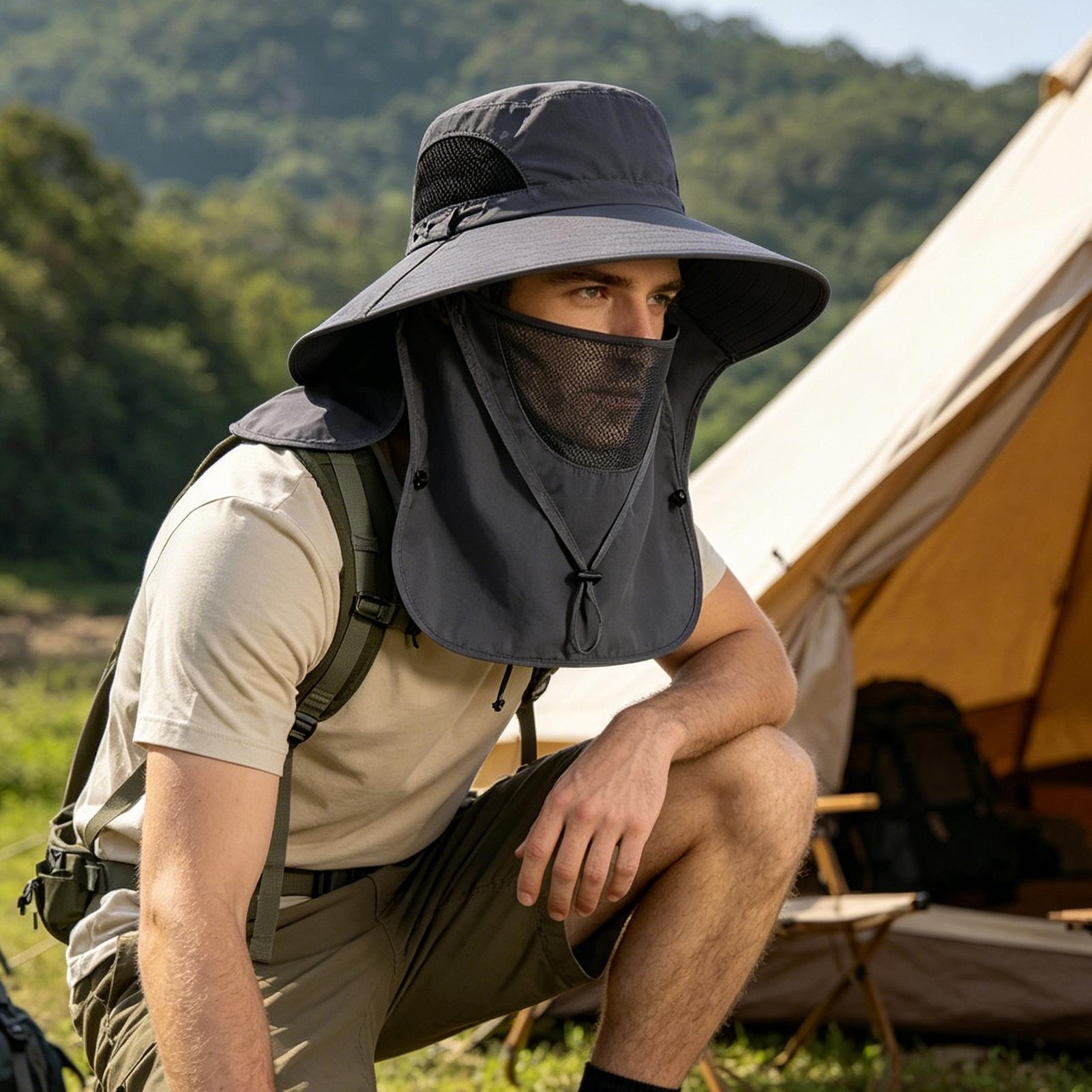 Summer Sun Hats UV Protection  - Mens Outdoor Hunting Hats 评论和价格