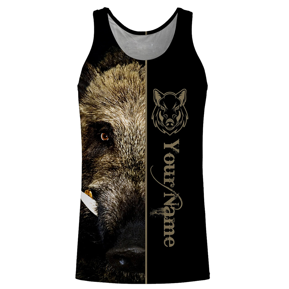 Custom Name Boar Hunter Tank T - Wildman Hunting & Outdoor 评论和价格