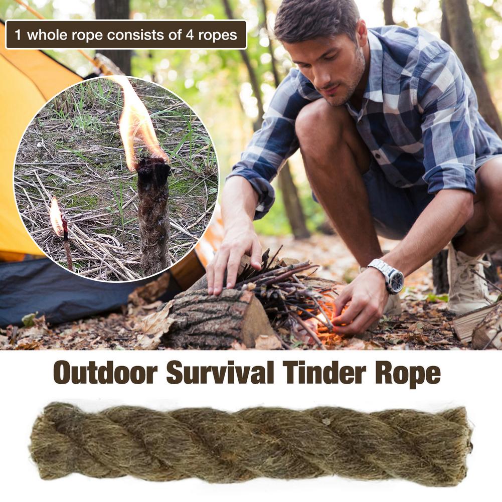 5PCS Tinder Rope Survival Fire - Fire Starter Waterproof 评论和价格