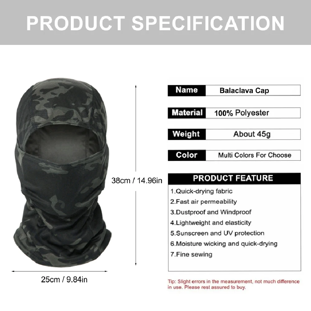 Camouflage Balaclava Hat Cycli - Mens Outdoor Hunting Hats 评论和价格