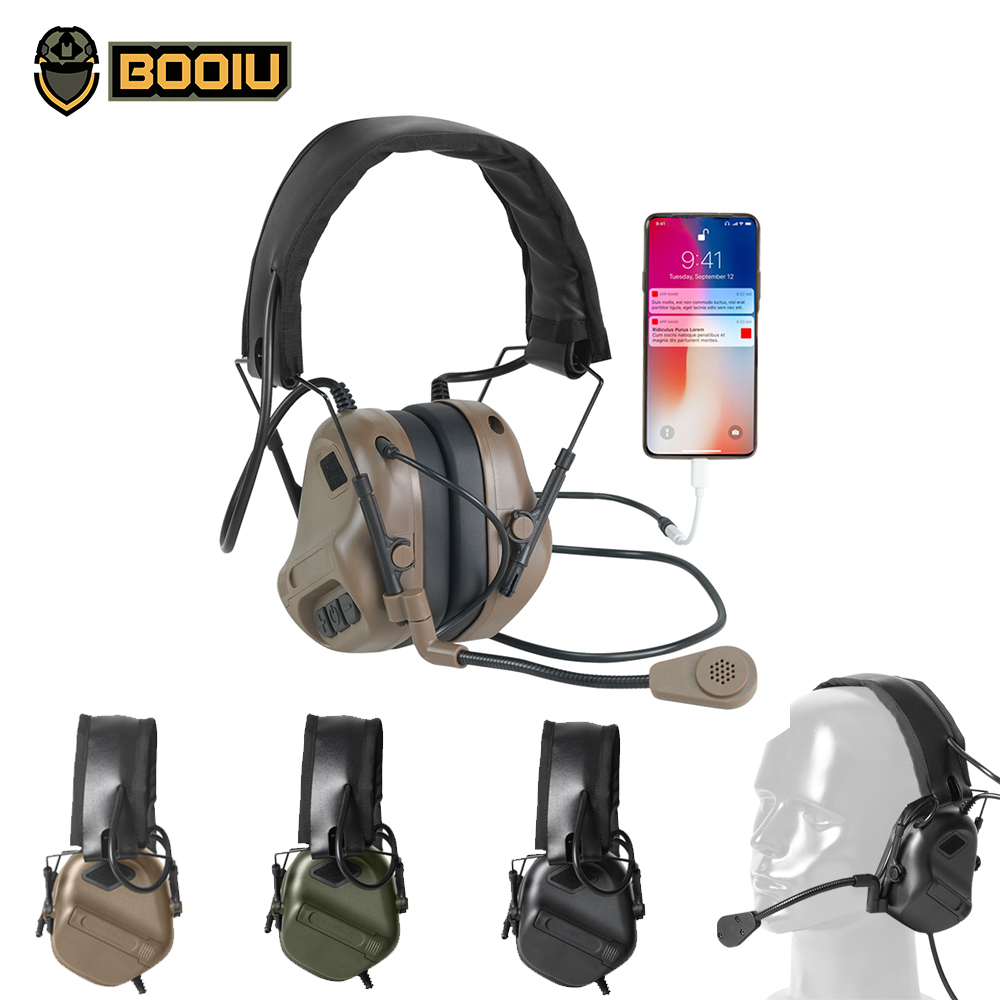 BOOIU Tactical Electronic Shoo - Shooting Ear Muff 评论和价格