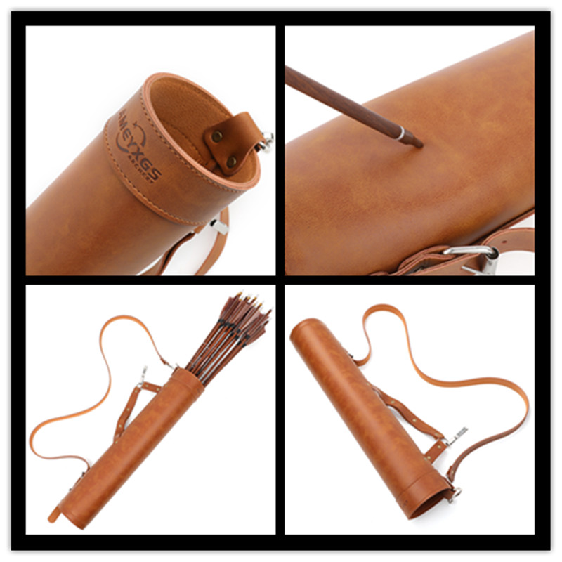 1 pc Archery Quiver Faux Leath - Outdoor Hunting Youtube 评论和价格