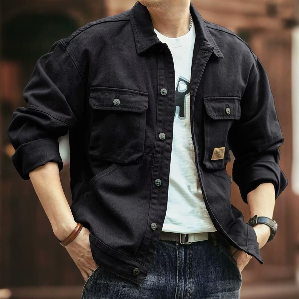 Retro American Denim Jacket Me - Hunting Outdoor Brand 评论和价格