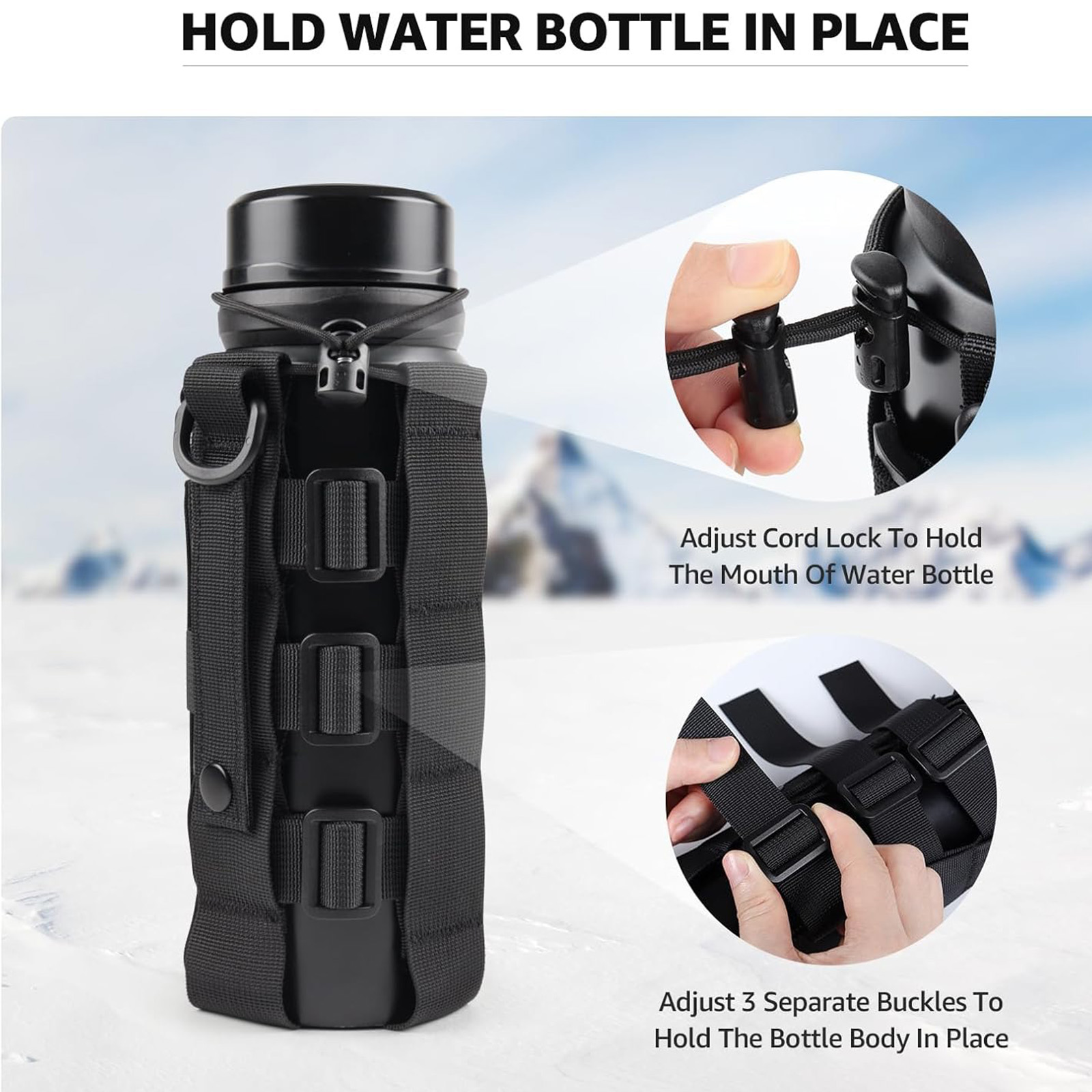 Molle Water Bottle Holder Pouc - Outdoor Hunting Backpack 评论和价格