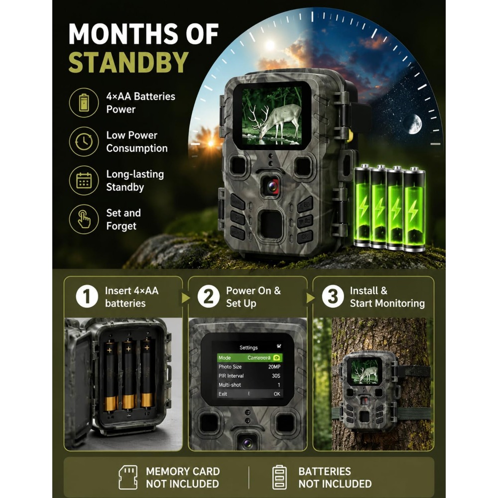 Mini Trail Game Camera Night V - Outdoor Hunting Video Camera 评论和价格