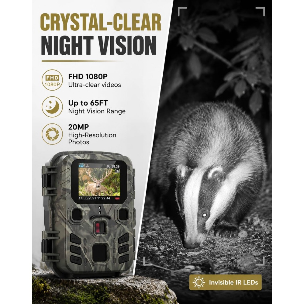 Mini Trail Game Camera Night V - Outdoor Hunting Video Camera 评论和价格