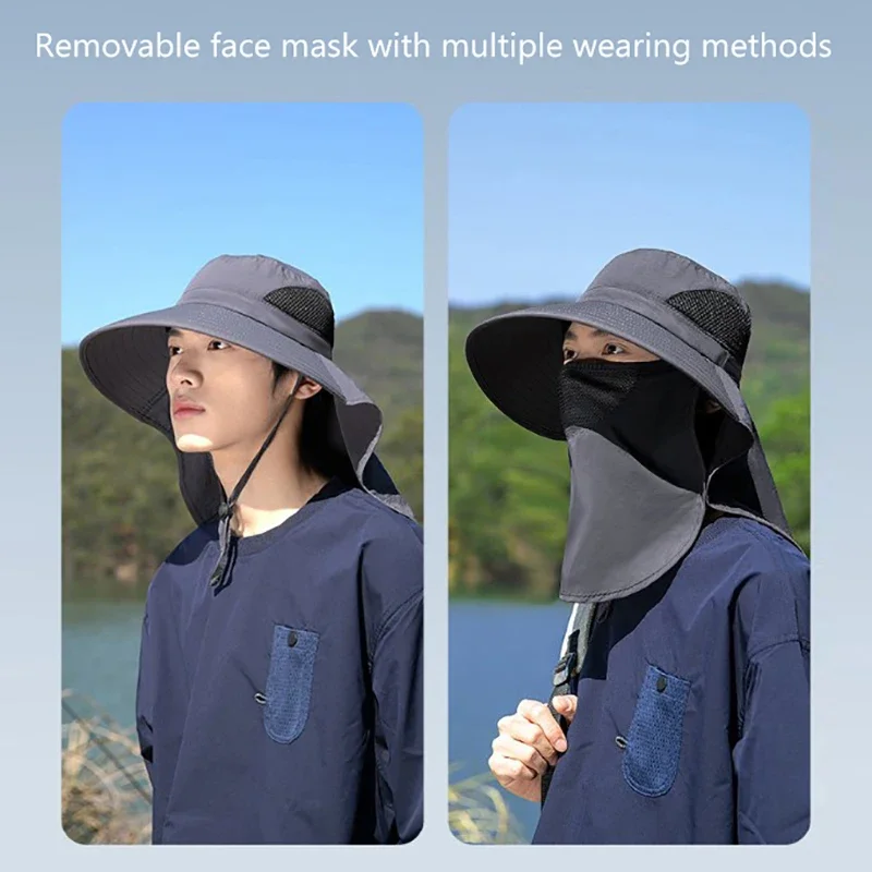 Summer Sun Hats UV Protection  - Mens Outdoor Hunting Hats 评论和价格