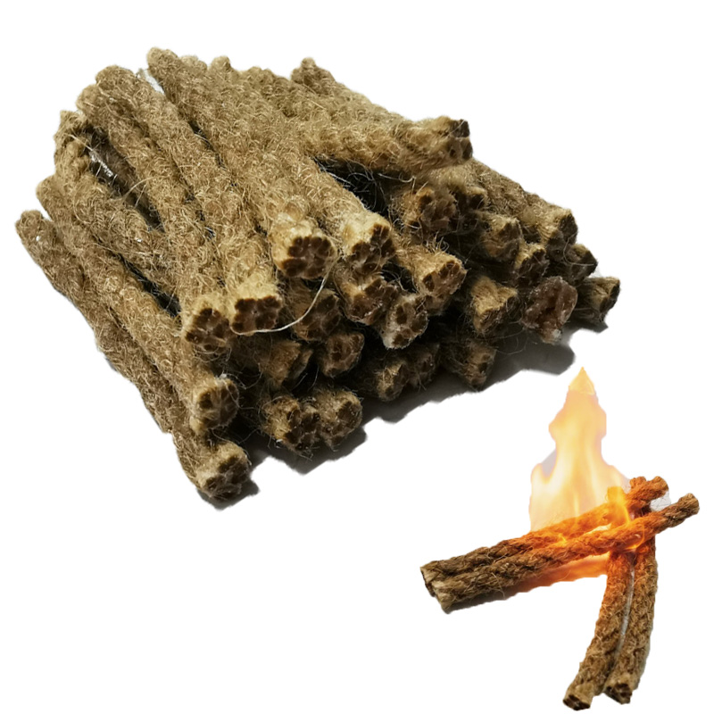 Outdoor Mini Wax Hemp Rope Por - Fire Starter Waterproof 评论和价格