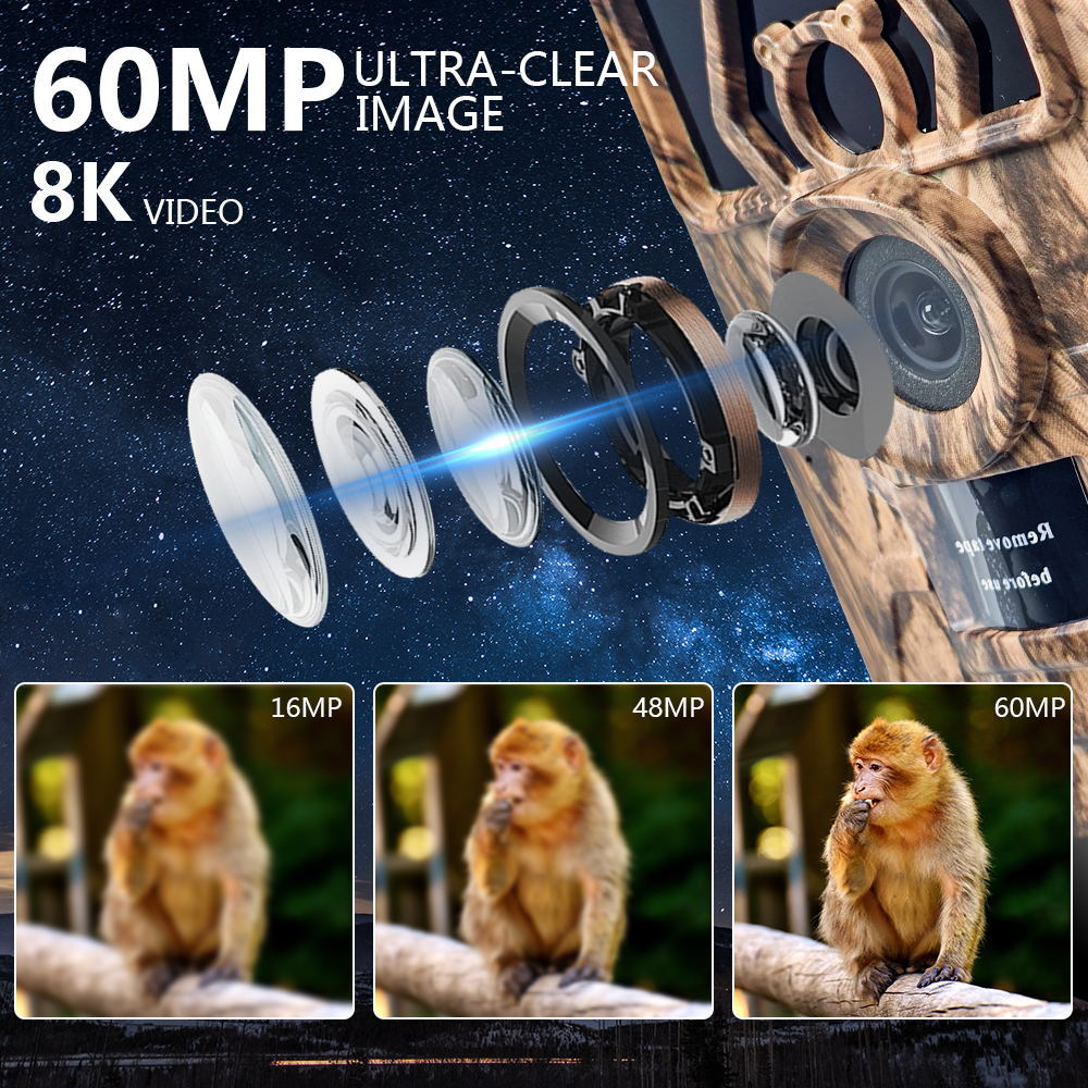 PR801W Ultra Clear 8K Video 60 - Outdoor Hunting Video Camera 评论和价格