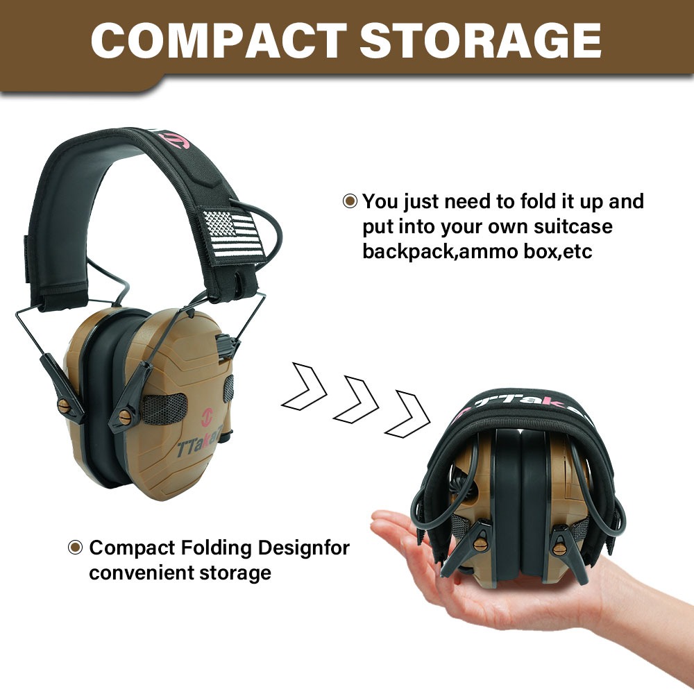 New W1/W3 Foldable Electronic  - Shooting Ear Muff 评论和价格