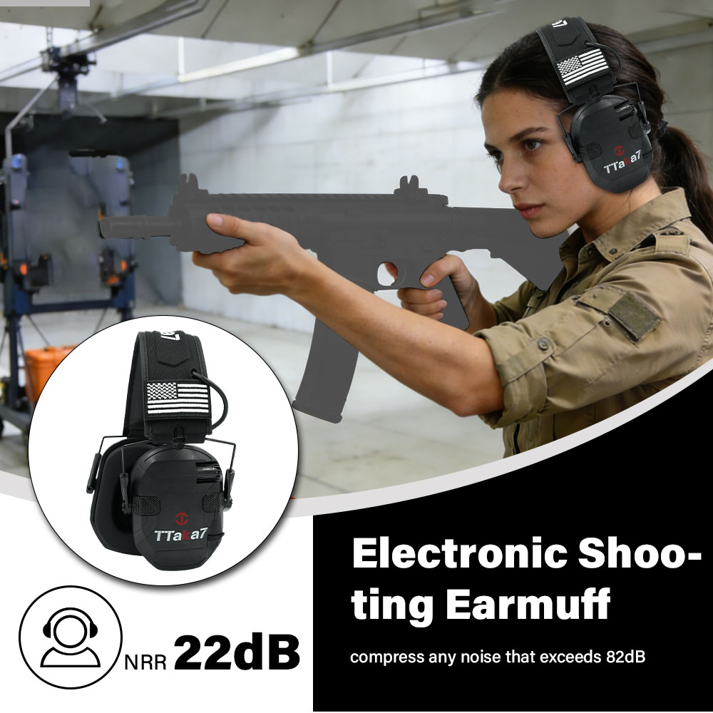 W1/W3 Foldable Electronic Shoo - Shooting Ear Muff 评论和价格