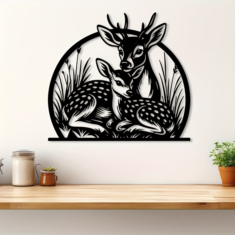Brand Rustic Iron Deer Wall Ar - Hunting Outdoor Brand 评论和价格