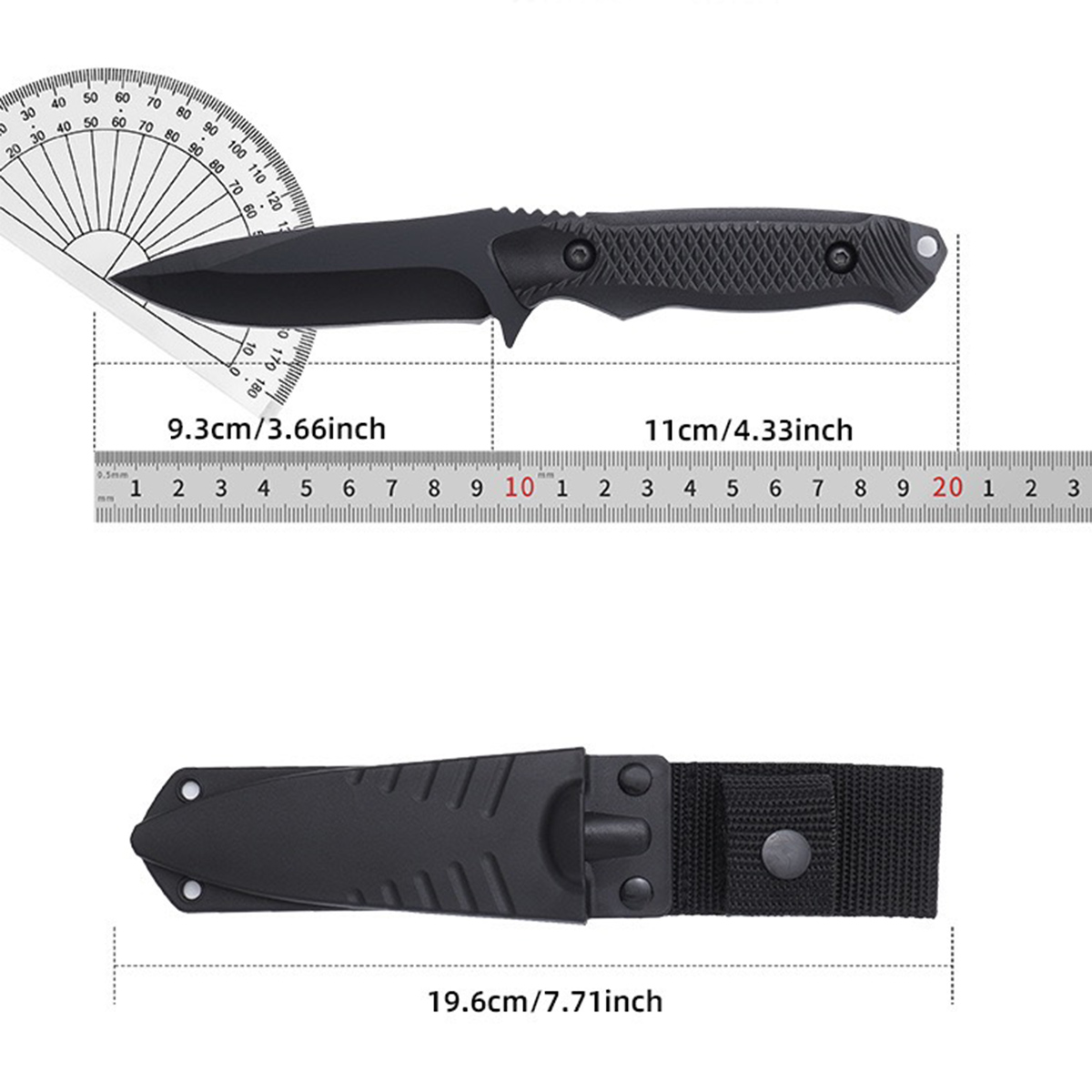 Black Blade Fruit Knife, High- - Hunting Knife Outdoor 评论和价格